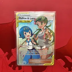 Pokemon TCG Mallow & Lana Cosmic Eclipse Full Art Ultra Rare Card 231/236 NM LP - Image 1