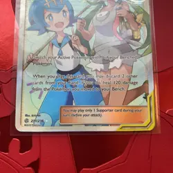 Pokemon TCG Mallow & Lana Cosmic Eclipse Full Art Ultra Rare Card 231/236 NM LP - Image 2