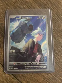 Pokemon TCG Steven's Beldum SVP207 Scarlet & Violet Promo Card Full Art - Image 1