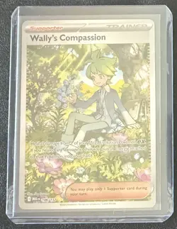 Pokemon TCG Mega Evolution Wally’s Compassion Trainer Card 186/132 Near Mint NM - Image 1