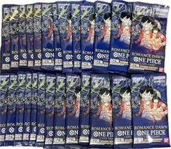One Piece Card Game OP-01 Romance Dawn 24 packs without box Japanese shield - Image 1