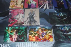 Magic The Gathering Final Fantasy Art Series Lot (16 Cards) Yuna, Vivi, King Mog - Image 2