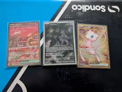 Pokemon 151 UPC Promo Card Set - Mew SIR, Mewtwo SIR, Mew EX (metal) - Image 1