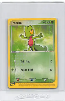 TREECKO 76/109 - NON-HOLO - EX Ruby and Sapphire - e-READER Pokemon Card - NM - Image 1