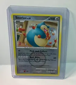 Snorlax 33/111 Rising Rivals Crosshatch Pokemon League Promo Card - Image 1