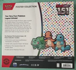 POKEMON TRADING CARD GAME SCARLET & VIOLET 151 POSTER COLLECTION with 33 Cards - Image 5
