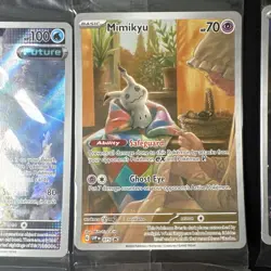 Pokemon Sealed Promo Card Lot Ash’s Pikachu 108 Mimikyu 075 Iron Bundle Ogerpon - Image 4