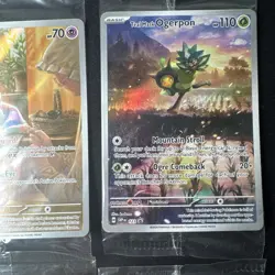 Pokemon Sealed Promo Card Lot Ash’s Pikachu 108 Mimikyu 075 Iron Bundle Ogerpon - Image 5
