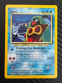 Pokemon TCG Jynx Neo Revelation Card 31/64 Unlimited Uncommon VLP - Image 1