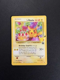 Pokemon TCG Birthday Pikachu Trading Card #24 Celebrations Classic Collection - Image 1