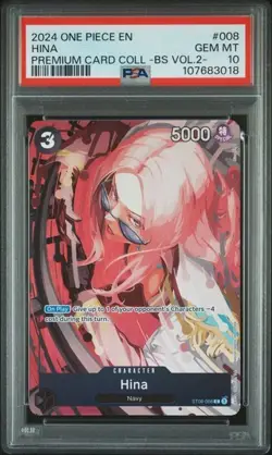 HINA Premium Card Collection Best Vol. 2 ST06-008 One Piece PSA 10 Gem Mt - Image 1