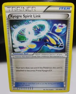 Kyogre Spirit Link 132/160 LP - Primal Clash Pokemon Card TCG NM/M - Image 1