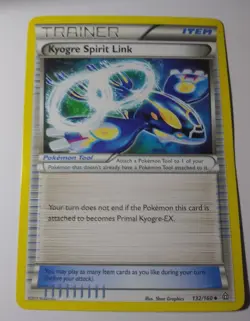 Kyogre Spirit Link 132/160 LP - Primal Clash Pokemon Card TCG NM/M - Image 2