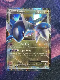 Pokemon TCG Latios EX XY72 Black Star Promo 2015 Full Art Holo Card LP Condition - Image 1