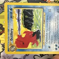 Octillery 34/64 Neo Revelation Pokemon Card TCG Unlimited MP/HP Creased - Image 3