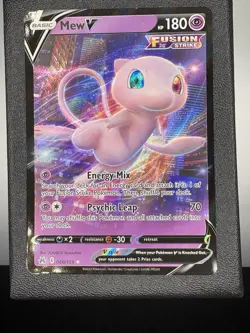 Mew V 060/159 Crown Zenith Ultra Rare Full Art Holo Card Pokemon TCG NM - Image 1