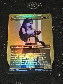 Tifa, Martial Artist 206, Borderless Foil, Final Fantasy, FIC MTG TCG - Image 1