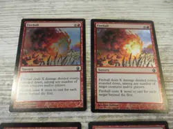 3x FOIL Fireball & 1x Fireblast - Fire & Lightning Deck - NM - English - OOP MTG - Image 2