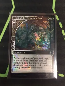 MTG Magic The Gathering Feast Of The Voracious Dead Halo Foil Orzhov Enchantment - Image 1