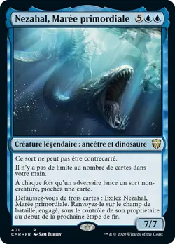 MRM FR/VF Nezahal, Mar�e primordiale - Nezahal, Primal Tide MTG magic CMR - Image 1