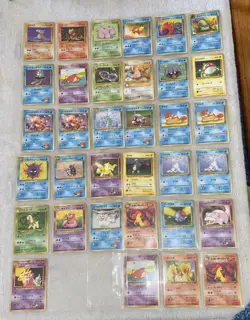 Pokemon pocket monsters cards 1996 Japanese Version Lot Of 34 Cards - Image 1