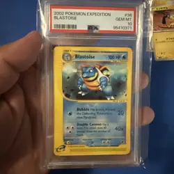 2002 Pokemon Expedition Blastoise #36 PSA 10 - Image 1