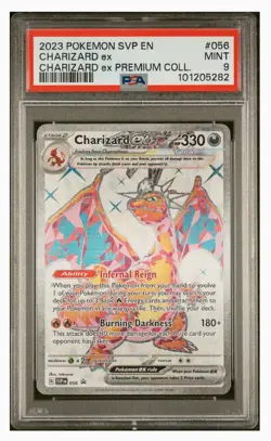 2023 Pokemon Svp En-Sv Black Star Promo #056 Charizard Ex Premium Coll. PSA 9 c - Image 1