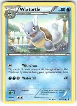 Wartortle Boundaries Crossed Uncommon Pokemon Moderately played - Image 1