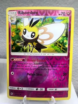 Reverse Holo Ribombee 96/147 Uncommon SM - Burning Shadows Pokemon TCG - Image 1