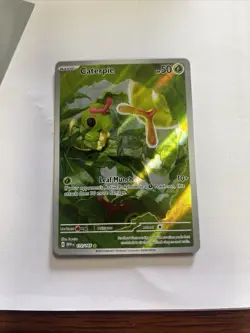 Caterpie 172/165 Pokemon Scarlet and Violet 151 Full Art Illustration Rare - NM - Image 1
