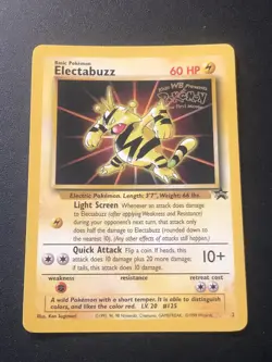 1999 Pokemon Wizards of the Coast Exclusive Black Star Promos Electabuzz #2 - Image 1
