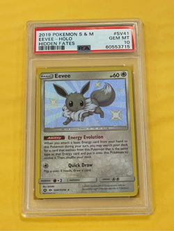 2019 Pokemon Sun Moon Hidden Fates Eevee Holo #SV41/SV94 PSA 10 - Image 1