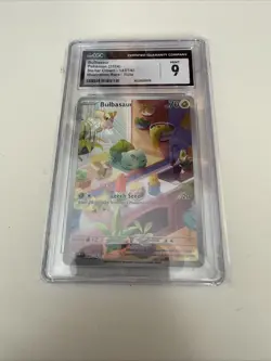 2024 Pokemon Bulbasaur Stellar Crown 143/142 IR Holo CGC 9 - Image 1