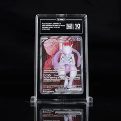 2025 POKEMON DESTINED RIVALS #213 TEAM ROCKET'S MEWTWO EX TAG 10 - Image 1