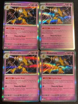 Pokemon TCG Playset - 4x Alakazam 56/132 Mega Evolution Holo Rare - NM - Image 1