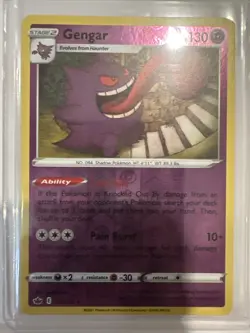 Pokemon TCG Gengar Chilling Reign 057/198 Reverse Holo Holo Rare - Image 1