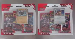 2 x Destined Rivals Triple Blisters - Kangaskhan Zebstrika Pokemon TCG 6 Packs - Image 1