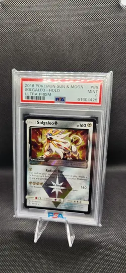 Pokemon TCG - Solgaleo 89/156 - S&M Ultra Prism - Prism Star Holo - PSA 9 - Image 1