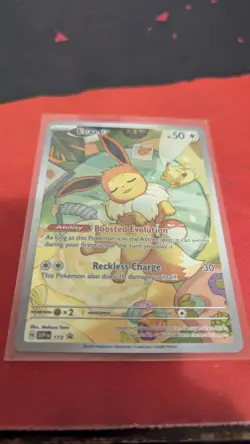 Pokemon Eevee TCG Prismatic Holo Promo Card 173 Evolutions - Image 3