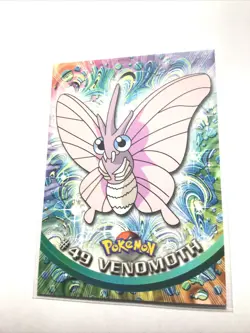 VENOMOTH - # 49 - TOPPS SERIES 1 - BLUE LOGO - Pokemon Card - NM - Image 1