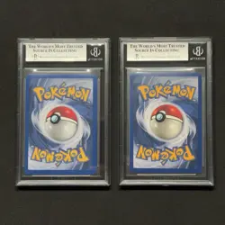 HOLO BLEED Venusaur 15/102 & Blastoise 2/102 1999 Pokemon Base Set Cards BGS 8 - Image 2
