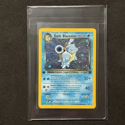 1st Edition Dark Blastoise 3/82 Team Rocket Set Holo Rare 2000 Pokemon Card NM - Image 1