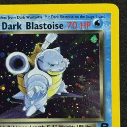 1st Edition Dark Blastoise 3/82 Team Rocket Set Holo Rare 2000 Pokemon Card NM - Image 4