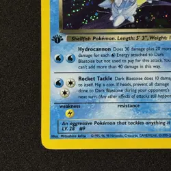 1st Edition Dark Blastoise 3/82 Team Rocket Set Holo Rare 2000 Pokemon Card NM - Image 5