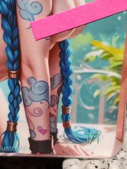 1/1 Only 1 Made Jinx Arcane League Legends Spicy Topless Lonestar Customs Card - Image 4