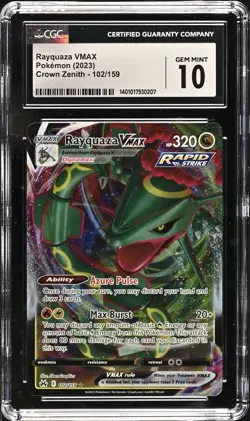 Pokemon Card JPN 210/S-P Rayquaza V Pokemon & VMAX #102 Campaign Promo PSA 10 GM - Image 2