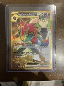 Pokemon TCG N's Zoroark EX Holo Card 189/159 Sv09: Journey Together Hyper Rare - Image 1
