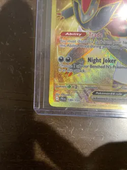 Pokemon TCG N's Zoroark EX Holo Card 189/159 Sv09: Journey Together Hyper Rare - Image 4