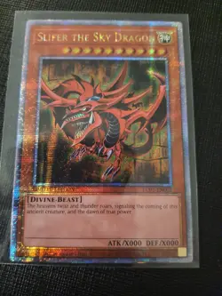 EGYPTIAN GOD CARDS OBELISK SLIFER RA LC01 Quarter Century Secret Rare Yugioh TCG - Image 4