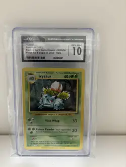 Ivysaur CLV 002/034 Pokemon Card - CGC 10 GRADED GEM MINT - TCG Classic - Image 1